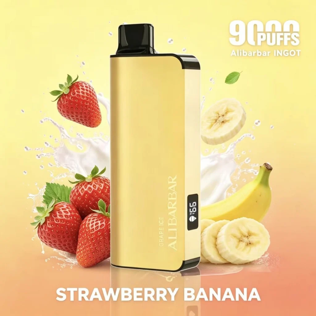 ALIBARBAR INGOT 9000 – Strawberry Banana
