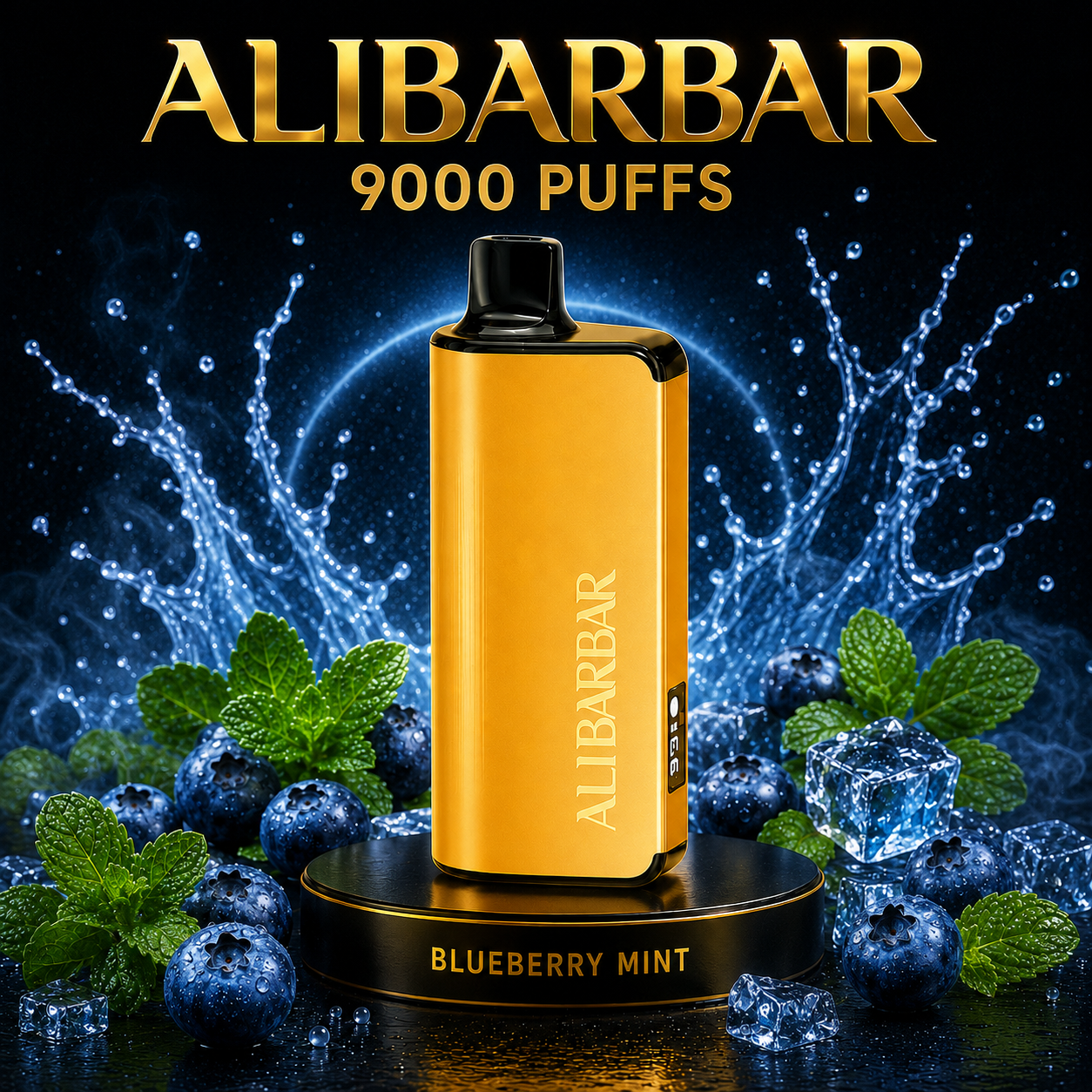 ALIBARBAR INGOT 9000 – Blueberry Mint