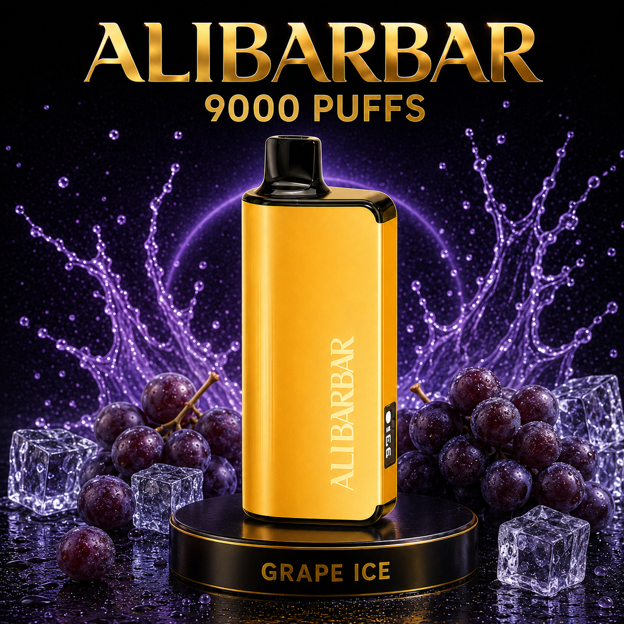 ALIBARBAR INGOT 9000 – Grape Ice