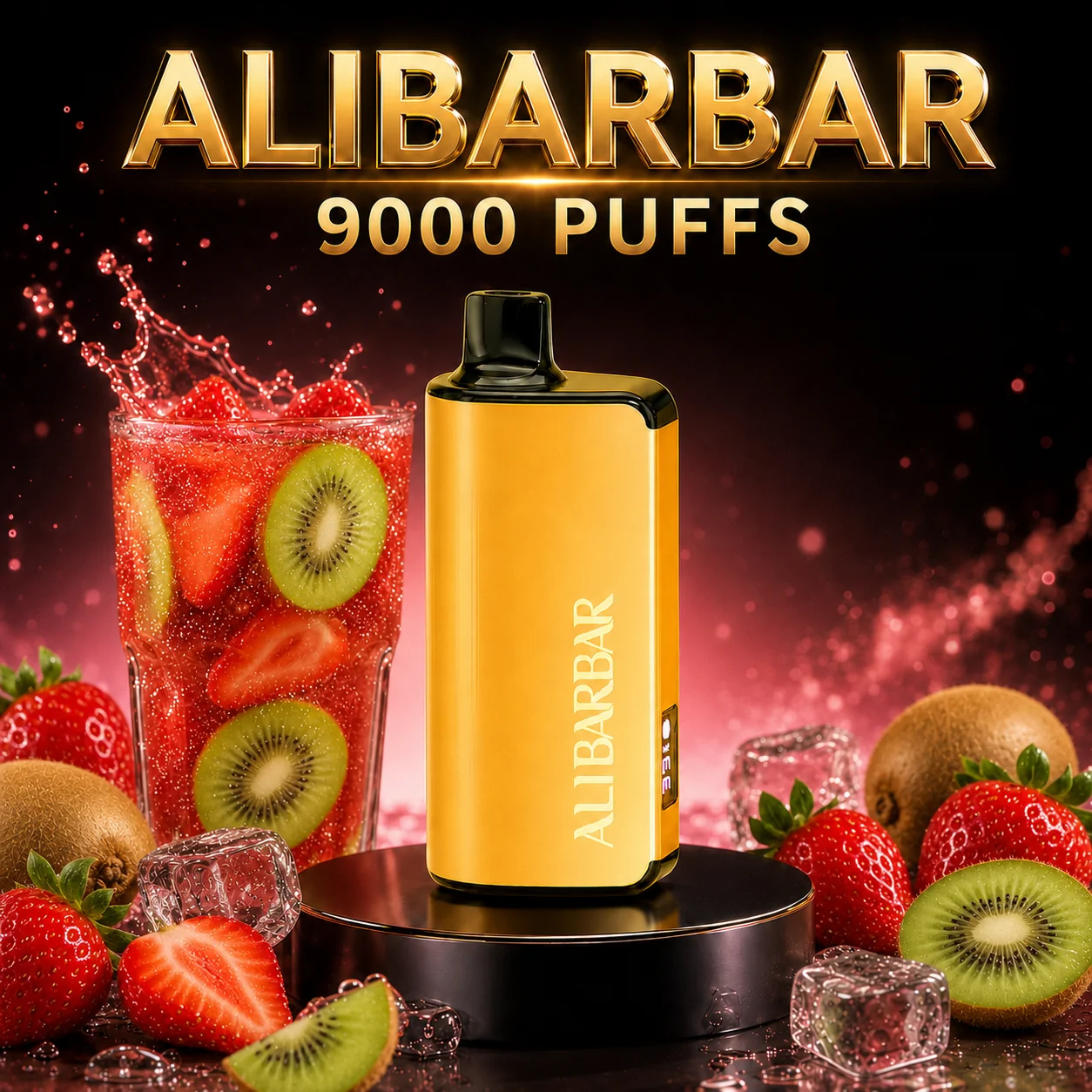 ALIBARBAR INGOT 9000 – Strawberry Kiwi
